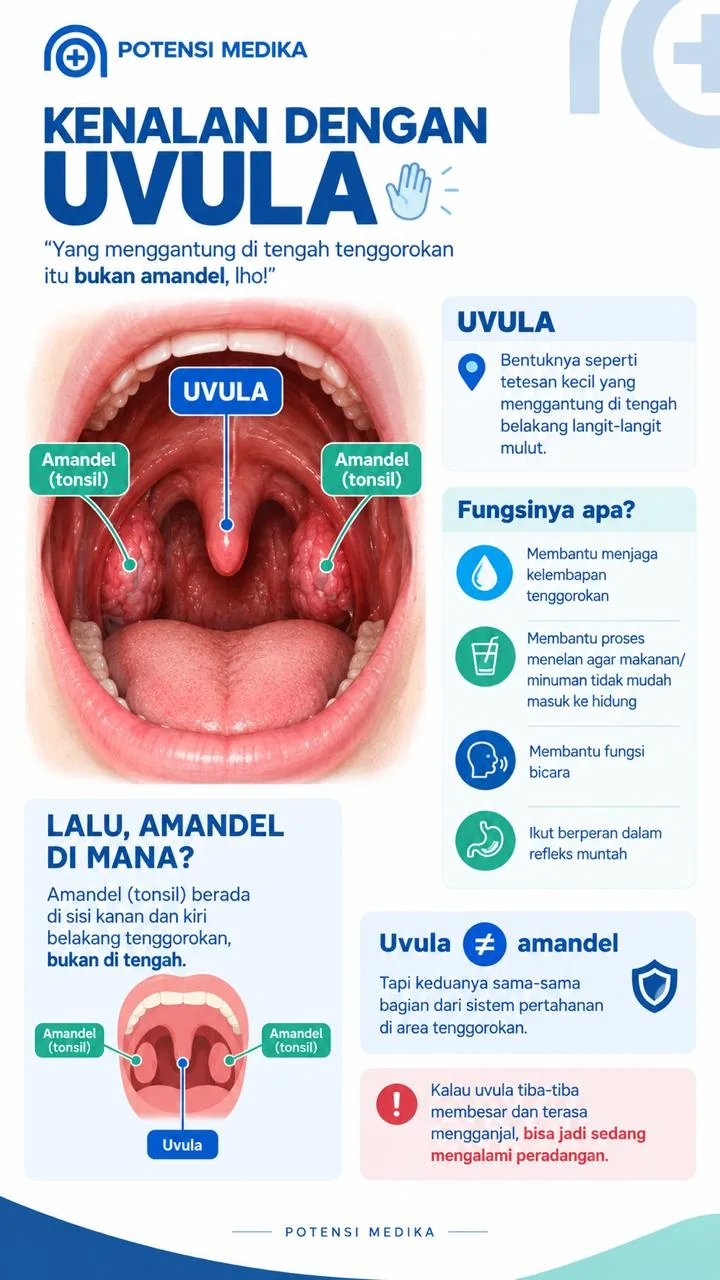 Poster edukasi uvula