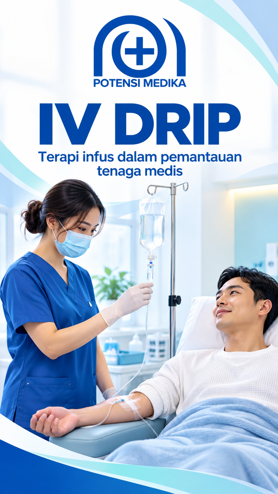 Poster layanan IV drip Potensi Medika