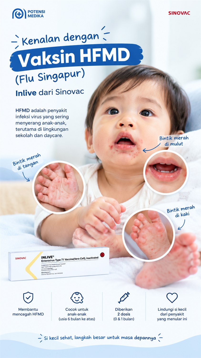 Poster informasi Flu Singapura HFMD