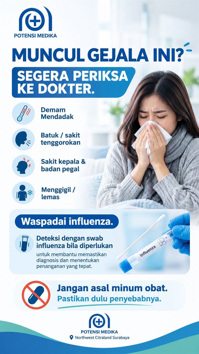 Poster edukasi influenza