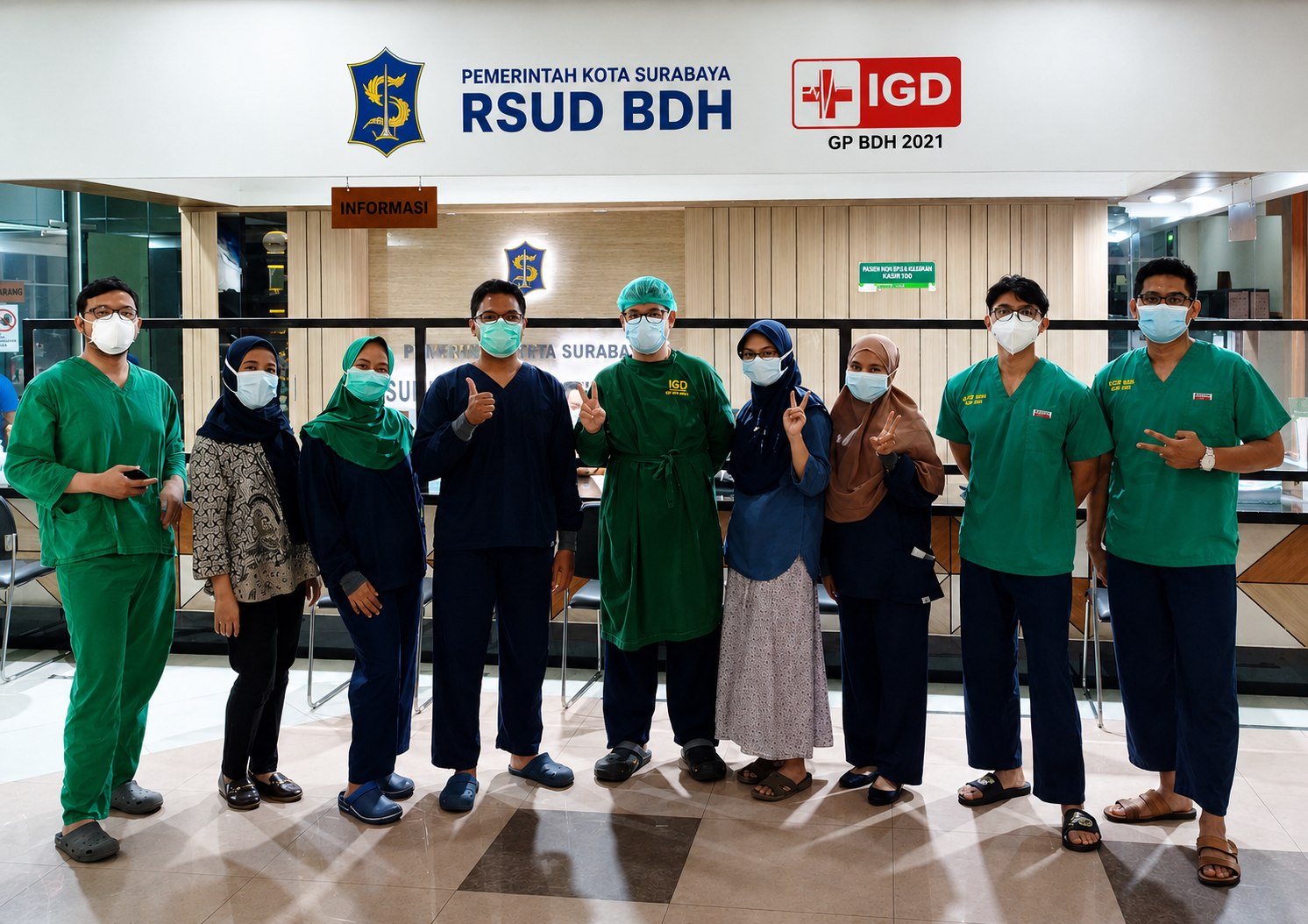 Kegiatan bersama tim kesehatan RSUD BDH
